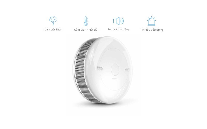 những tính năng của cảm biến khói FIBARO