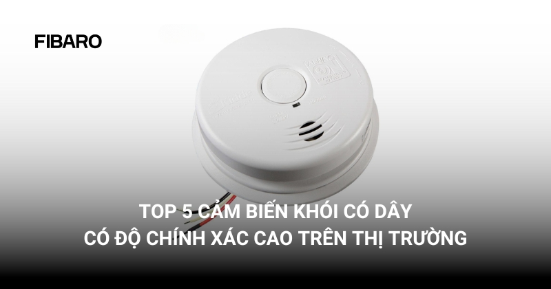 cảm biến báo khói có dây